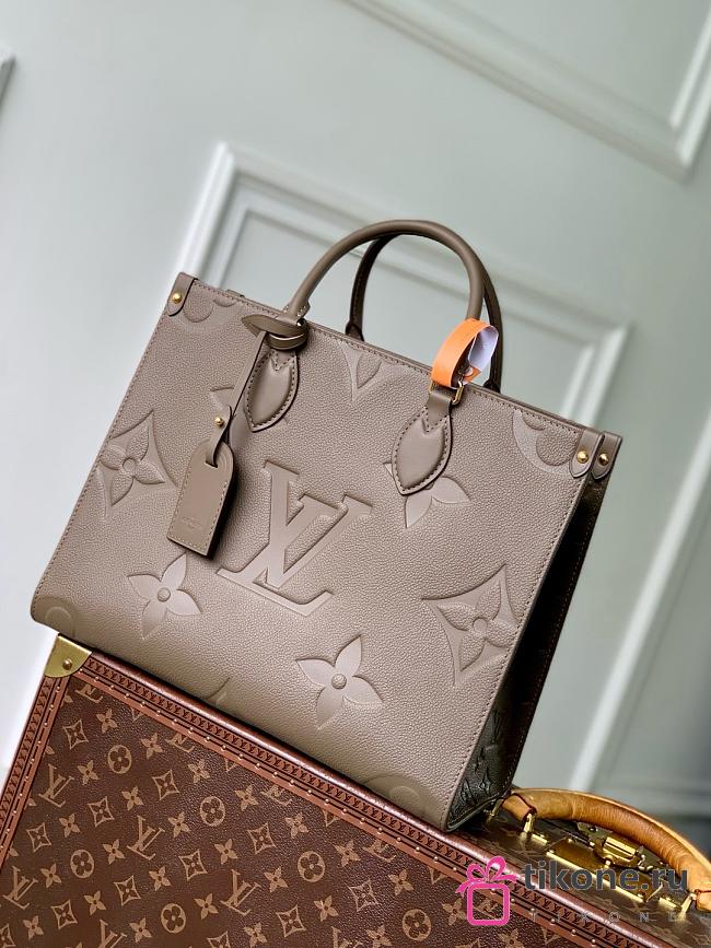 LV Onthego MM Monogram Empreinte Leather Smoke M25523 - 35x27x14cm - 1