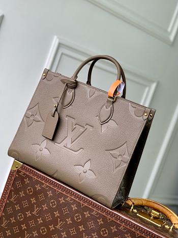 LV Onthego MM Monogram Empreinte Leather Smoke M25523 - 35x27x14cm