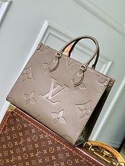 LV Onthego MM Monogram Empreinte Leather Smoke M25523 - 35x27x14cm - 5