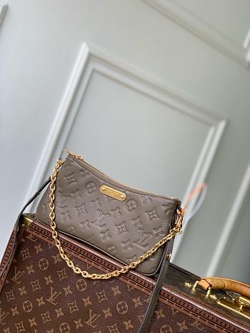 LV Pochette Liv Monogram Empreinte Leather Smoke M25816 - 24.5x13.5x6.5cm