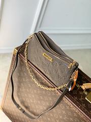 LV Pochette Liv Monogram Empreinte Leather Smoke M25816 - 24.5x13.5x6.5cm - 4