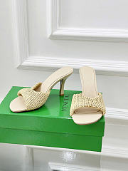 Bottega Veneta Blink Mule Raffia Natural 8cm - 2