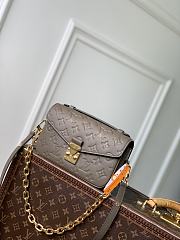 LV Pochette Metis East West Monogram Empreinte Leather Smoke M25910 - 21.5x13.5x6cm - 1