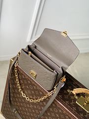 LV Pochette Metis East West Monogram Empreinte Leather Smoke M25910 - 21.5x13.5x6cm - 4
