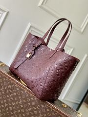 LV All In One MM Monogram Empreinte Leather Burgundy M25888 - 56.5x30.5x17cm - 2