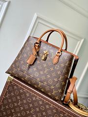 LV Monogram Flower Tote Bag Brown - 34x24x13cm - 1