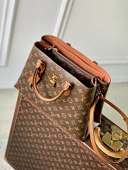 LV Monogram Flower Tote Bag Brown - 34x24x13cm - 6