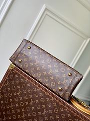 LV Monogram Flower Tote Bag Brown - 34x24x13cm - 3