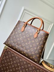 LV Monogram Flower Tote Bag Brown - 34x24x13cm - 2