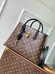 LV Monogram Flower Tote Bag Black - 34x24x13cm - 1