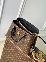 LV Monogram Flower Tote Bag Black - 34x24x13cm - 4