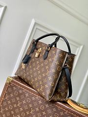 LV Monogram Flower Tote Bag Black - 34x24x13cm - 3
