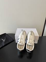 Celine Jogger Low Lace-up Sneaker In Calfskin and Suede Calfskin Black Gray - 3