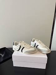 Celine Jogger Low Lace-up Sneaker In Calfskin and Suede Calfskin Black Gray - 4