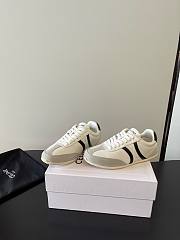 Celine Jogger Low Lace-up Sneaker In Calfskin and Suede Calfskin Black Gray - 5