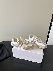 Celine Jogger Low Lace-up Sneaker In Calfskin and Suede Calfskin Pink Gray - 4