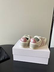 Celine Jogger Low Lace-up Sneaker In Calfskin and Suede Calfskin Pink Gray - 3