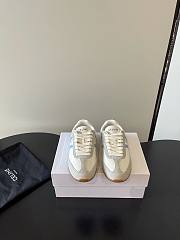 Celine Jogger Low Lace-up Sneaker In Calfskin and Suede Calfskin Blue Gray - 3