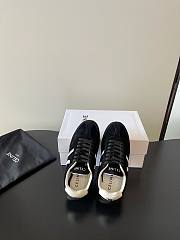 Celine Jogger Low Lace-Up Sneaker With Triomphe In Suede Calfskin And Calfskin Black - 2
