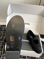 Chanel Mary Jane Flats Suede and Shearling Black - 2