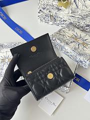 My Dior Glycine Wallet Powder Black Cannage Lambskin - 11x7.5x3cm - 4