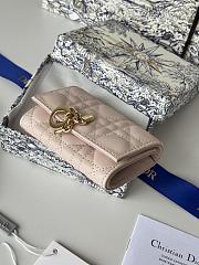 My Dior Glycine Wallet Powde Light Pink Cannage Lambskin - 11x7.5x3cm - 2
