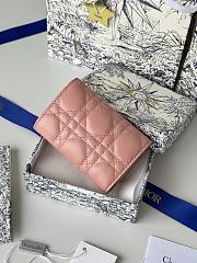 My Dior Glycine Wallet Powder Pink Cannage Lambskin - 11x7.5x3cm - 3