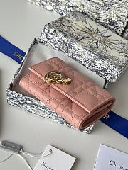 My Dior Glycine Wallet Powder Pink Cannage Lambskin - 11x7.5x3cm - 4