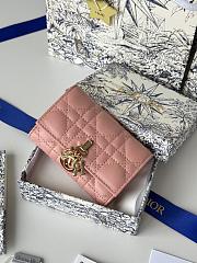 My Dior Glycine Wallet Powder Pink Cannage Lambskin - 11x7.5x3cm - 5