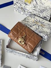 My Dior Glycine Wallet Powder Brown Cannage Lambskin - 11x7.5x3cmm - 1