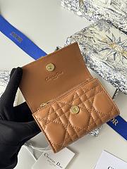 My Dior Glycine Wallet Powder Brown Cannage Lambskin - 11x7.5x3cmm - 6