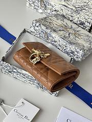 My Dior Glycine Wallet Powder Brown Cannage Lambskin - 11x7.5x3cmm - 4