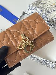 My Dior Glycine Wallet Powder Brown Cannage Lambskin - 11x7.5x3cmm - 5