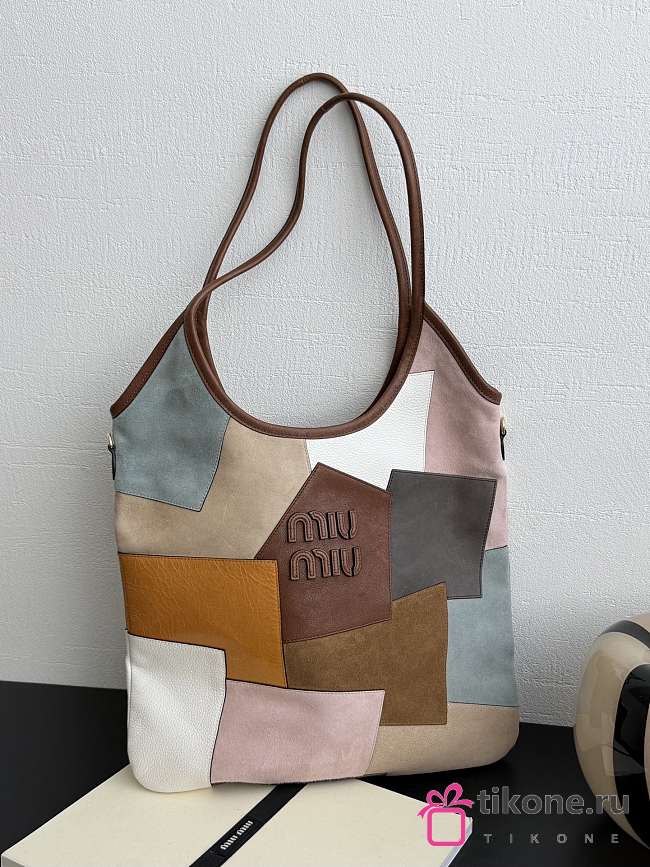 Miumiu Oak Ivy Patchwork Leather Bag - 40x35cm - 1