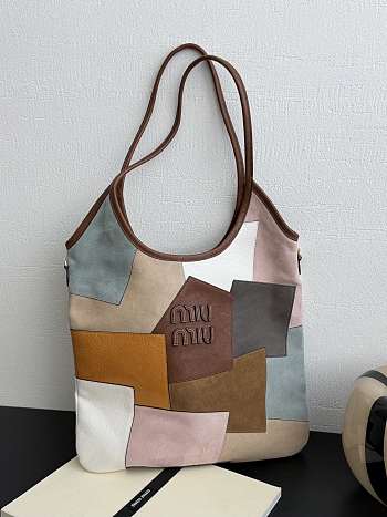 Miumiu Oak Ivy Patchwork Leather Bag - 40x35cm