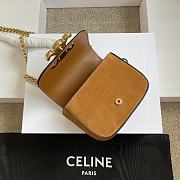 Celine Chain Claude In Nubuck Calfskin Camel - 11x9.5x4cm - 5