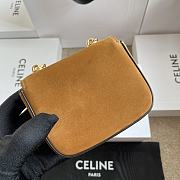 Celine Chain Claude In Nubuck Calfskin Camel - 11x9.5x4cm - 3