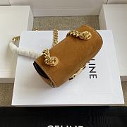 Celine Chain Claude In Nubuck Calfskin Camel - 11x9.5x4cm - 2