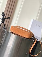 Celine Small Camille 16 Soft Bag In Nubuck Calfskin Camel - 24.5x21.5x5cm - 5
