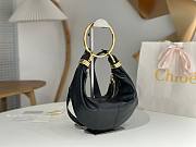 Chloe Small Bracelet Hobo Bag in Grained Leather Black - 32x14x10cm - 5