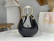 Chloe Small Bracelet Hobo Bag in Grained Leather Black - 32x14x10cm - 4