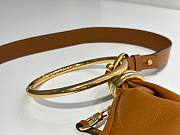 Chloe Small Bracelet Hobo Bag in Grained Leather Brown - 32x14x10cm - 5