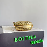 Bottega Veneta Knot Gold Metallic Flower Clasp Closure - 19x11.5x5cm - 5