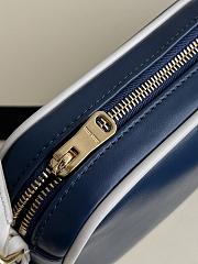 Miumiu Leather Pouch Blue/ White - 20x10x4.5cm - 5