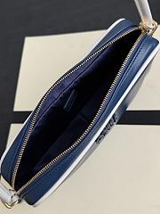 Miumiu Leather Pouch Blue/ White - 20x10x4.5cm - 3