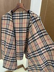 Burberry Check Cashmere Cape in Sand - 176x120cm - 3