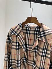 Burberry Check Wool Coat Sand - 2