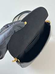 Fendigraphy Wallet on Chain Black Leather Wallet - 20.5x13x3.5cm - 4