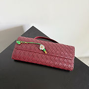 Bottega Veneta Andiamo Clutch Burgundy - 31x13x3cm - 6