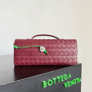 Bottega Veneta Andiamo Clutch Burgundy - 31x13x3cm - 3